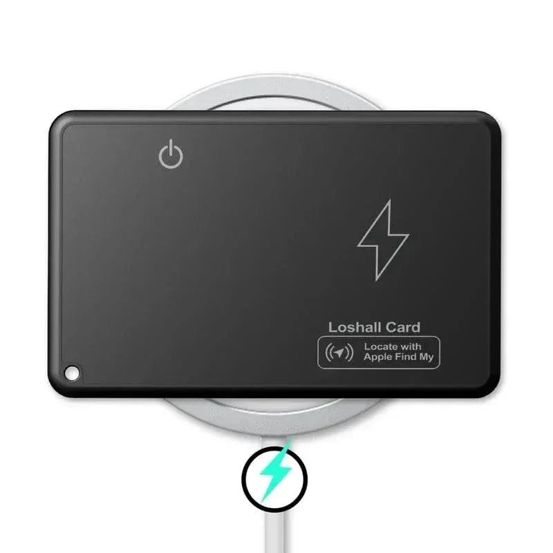 Travel Companion black New Wireless Charging Tracking Location Wallet Tracker Card Waterproof GPS Locator Work with Apple Find My App Bluetooth Tracker
