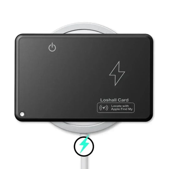 Travel Companion black New Wireless Charging Tracking Location Wallet Tracker Card Waterproof GPS Locator Work with Apple Find My App Bluetooth Tracker