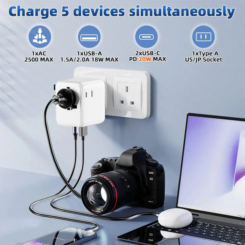 Travel Companion Travel Accessories Universal  Plug Universal Travel Adapter
