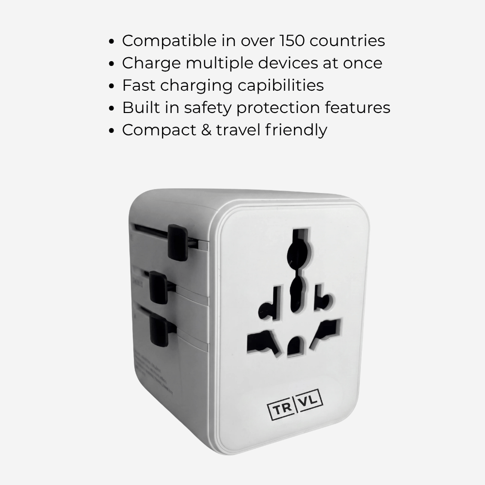TRVL Backpacks Travel Accessories Universal  Plug Universal Travel Adapter