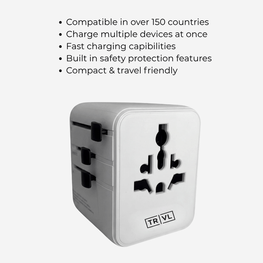 TRVL Backpacks Travel Accessories Universal  Plug Universal Travel Adapter